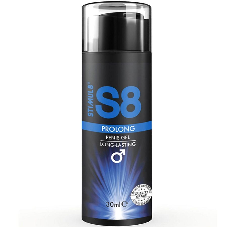 Gel retardante masculino STIMUL8 S8 Prolong, 30 ml