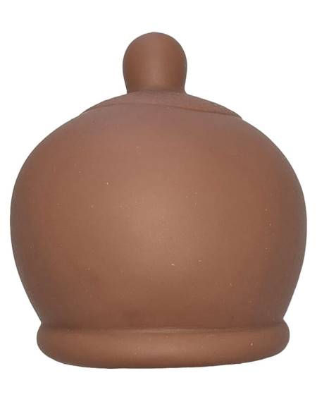 Brinquedo antisstress DIABLO PICANTE com forma realista de peito em cor castanha