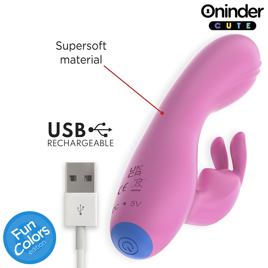 ONINDER CUTE - LOVE BUNNY VIBRADOR PUNTO G Y CLITORIS - APP MUNDIAL GRATUITA