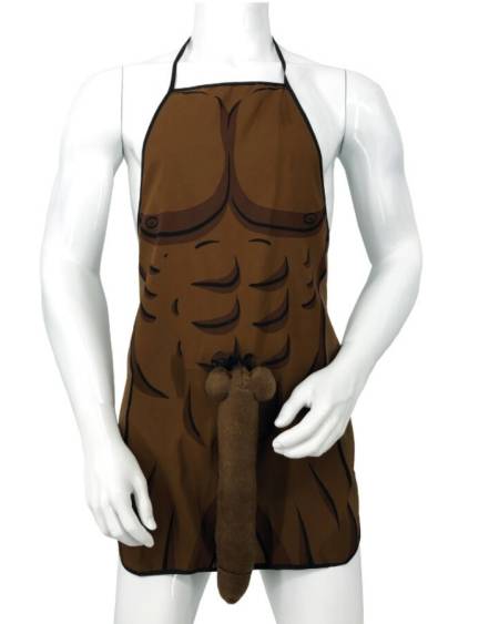 DIABLO PICANTE – Avental com torso musculado moreno e pénis 3D