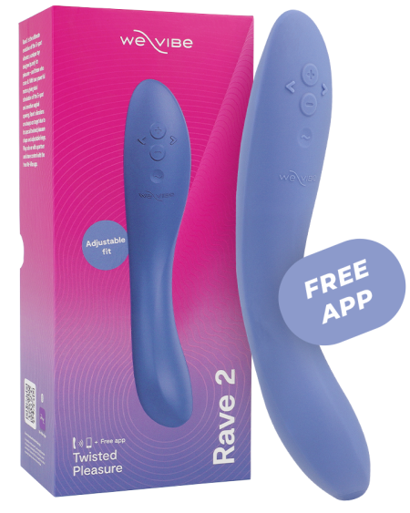 Vibrador WE-VIBE Rave 2 azul para estimulação do ponto G e do clitóris