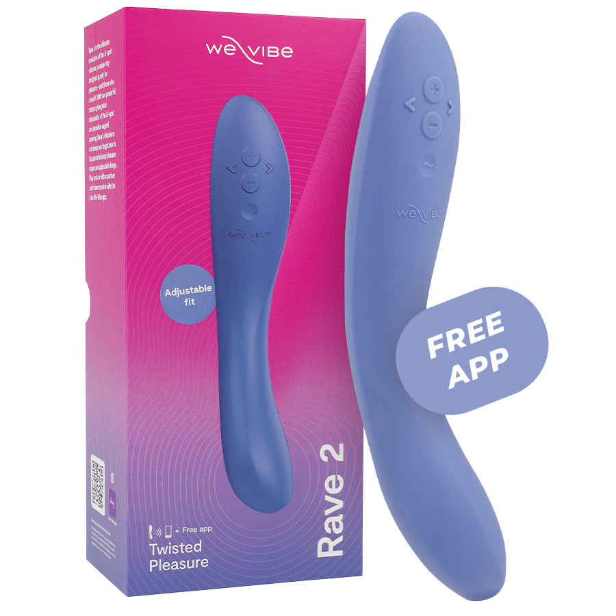Vibrador WE-VIBE Rave 2 azul para estimulação do ponto G e do clitóris