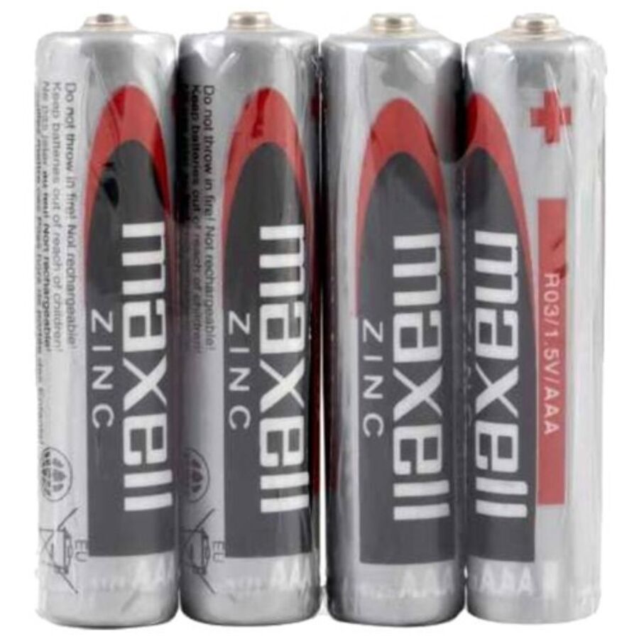 Pack de 4 pilhas salinas de manganês MAXELL AAA R03