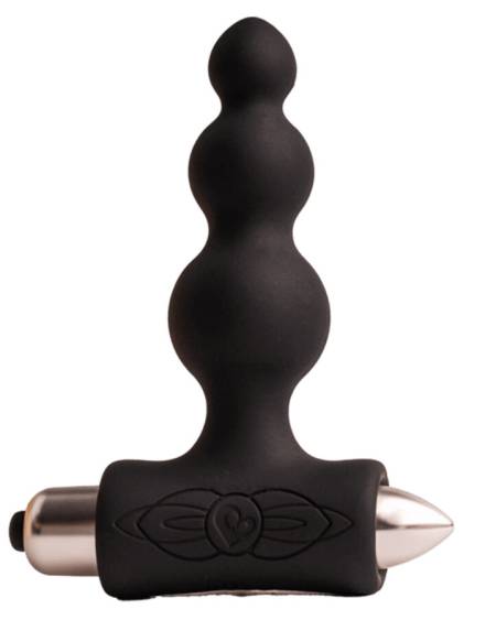 ROCKS- OFF - PETITE SENSATIONS BUBBLES PLUG ANAL VIBRADOR NEGRO