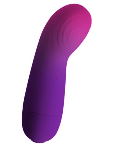 Vibrador roxo ROCKS-OFF Glow Girl Vibe com ponta curva