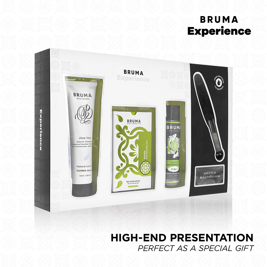 Kit de massagem BRUMA XPERIENCE de tentação doce com potenciador do orgasmo