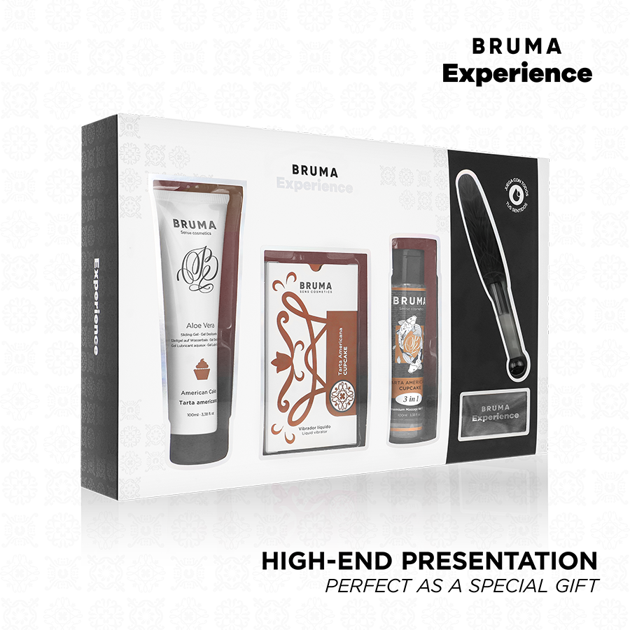 Kit de massagem BRUMA XPERIENCE com tema Tarte americana