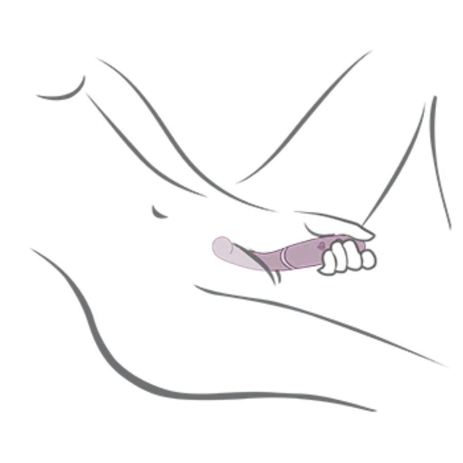 ROCKS- OFF - GEMINI VIBRADOR DUAL PUNTO G Y ESTIMULADOR CLÍTORIS MORADO