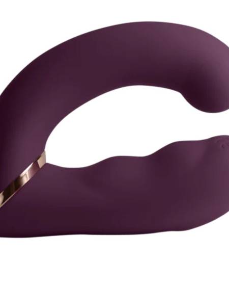 Vibrador duplo ROCKS-OFF Gemini roxo, flexível e com dois motores