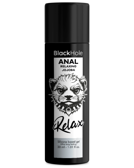 Lubrificante anal BLACK HOLE Anal Relaxing com jojoba e base de silicone