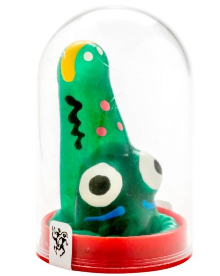 Preservativo decorativo CONDOMERIE com motivo de crocodilo pintado à mão, modelo 1