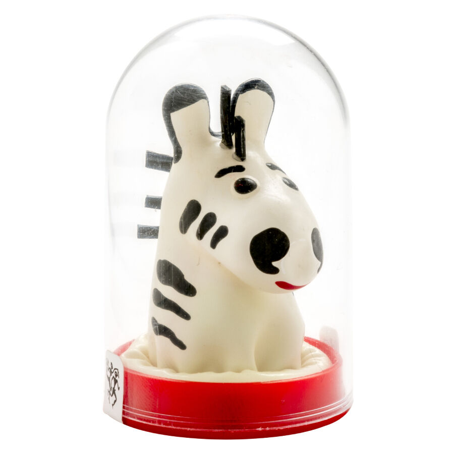 Preservativo decorativo CONDOMERIE pintado à mão com padrão de zebra