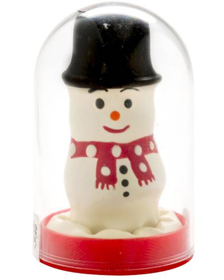 Preservativo decorativo CONDOMERIE pintado à mão com motivo de boneco de neve