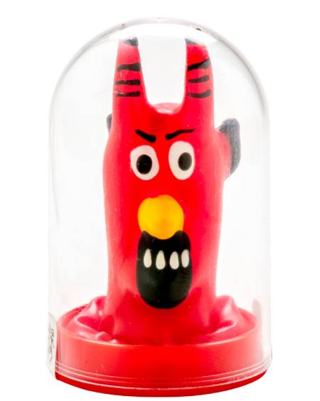 Preservativo decorativo CONDOMERIE Diabo vermelho pintado à mão
