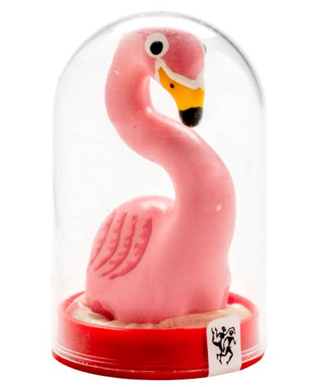 Preservativo decorativo CONDOMERIE com motivo Flamenco rosa, pintado à mão