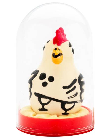 Preservativo decorativo CONDOMERIE pintado à mão com desenho de galo vaidoso