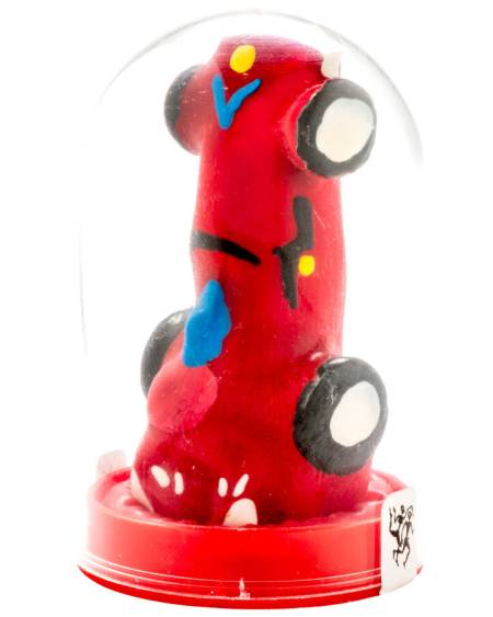 Preservativo decorativo CONDOMERIE pintado à mão com motivo de carro de corridas