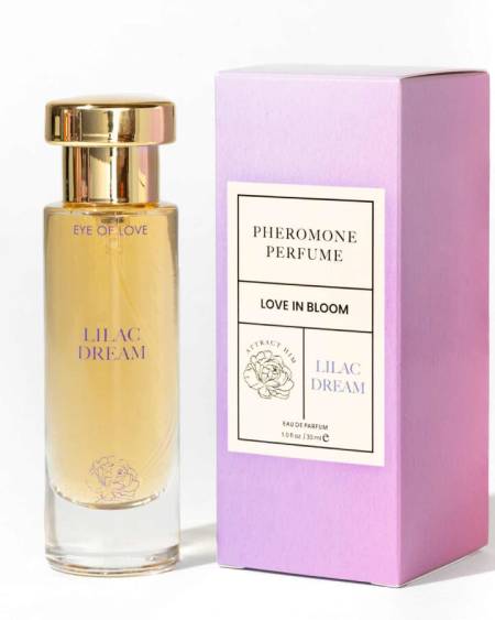 Perfume feminino EYE OF LOVE Bloom Índica Lilac Dream com feromonas