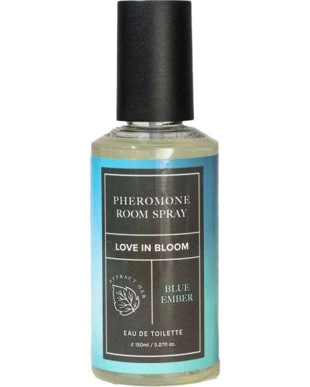 Spray de ambiente EYE OF LOVE Bloom Blue Ember, frasco de 150 ml