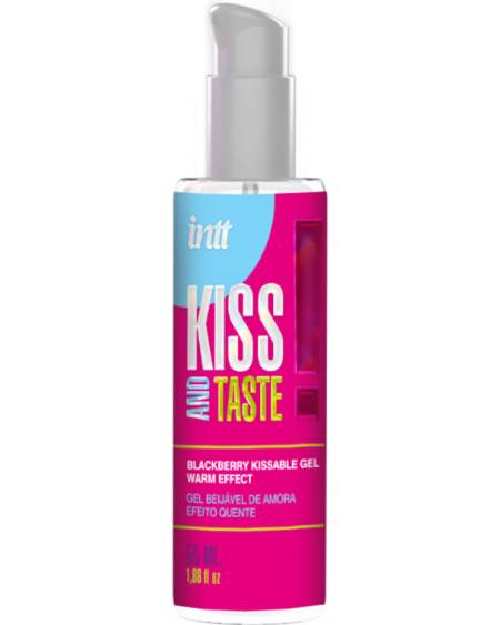 Gel íntimo beijável INTT RELEASES com efeito de calor e sabor a amora, 55 ml