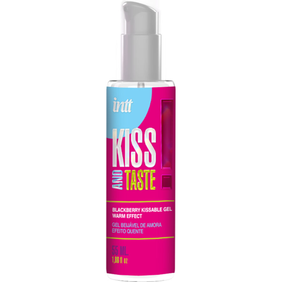 Gel íntimo beijável INTT RELEASES com efeito de calor e sabor a amora, 55 ml