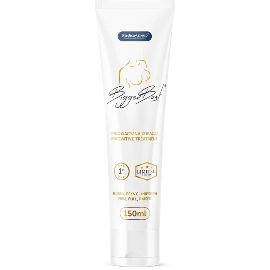 Sérum para seios BiggerBust MEDICA GROUP, embalagem de 150 ml