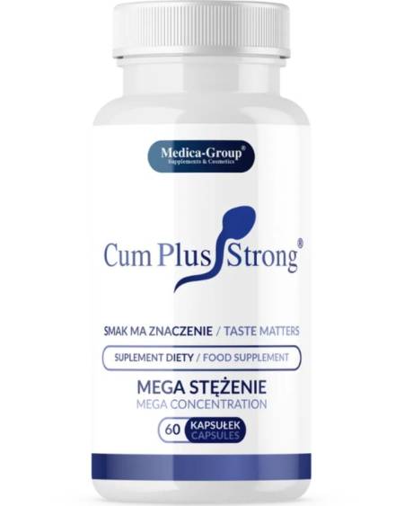Frasco de cápsulas Cum Plus Strong da MEDICA GROUP