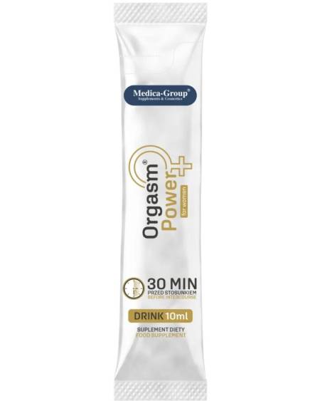 Bebida Orgasm Power da MEDICA GROUP, suplemento feminino líquido de 10 ml