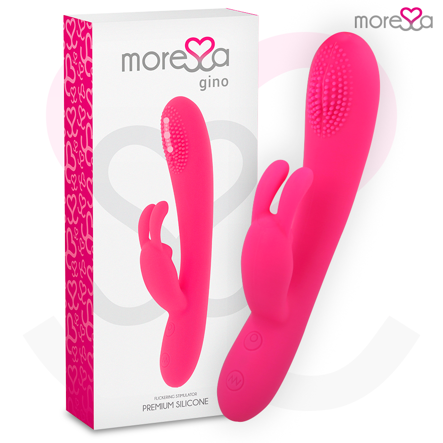Vibrador Gino Tickling em silicone premium