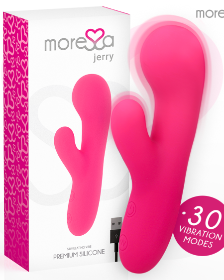 Vibrador JERRY da marca MORESSA em silicone premium