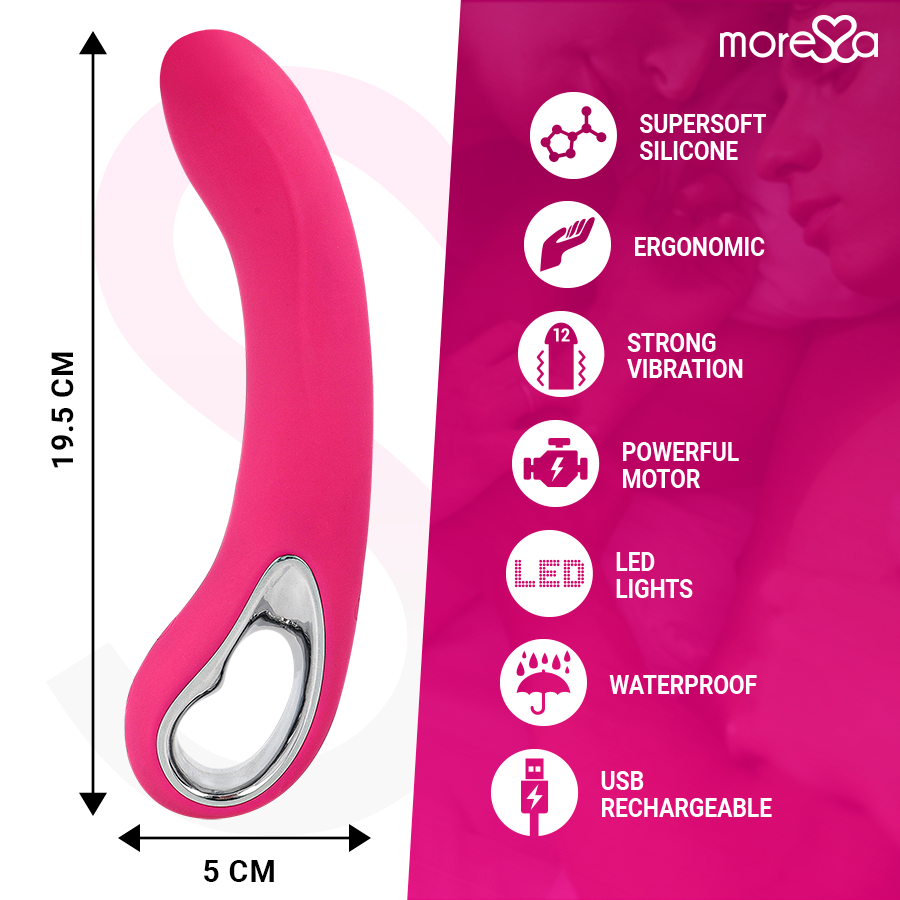 MORESSA - NELSON MASAJEADOR PUNTO G PREMIUM SILICONE RECARGABLE