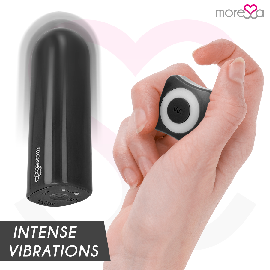 MORESSA - NIX POTENTE VIBRADOR MULTI JUEGOS CONTROL REMOTO NEGRO