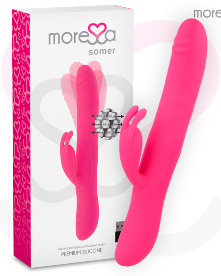 MORESSA SOMER - Vibrador rotador de silicone premium