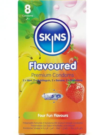 SKINS - MULTI SABORES PRESERVATIVOS PREMIUM PACK 8