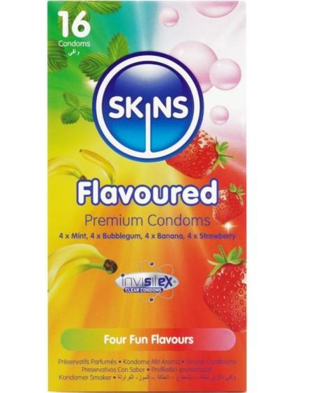 SKINS - MULTI SABORES PRESERVATIVOS PREMIUM PACK 16