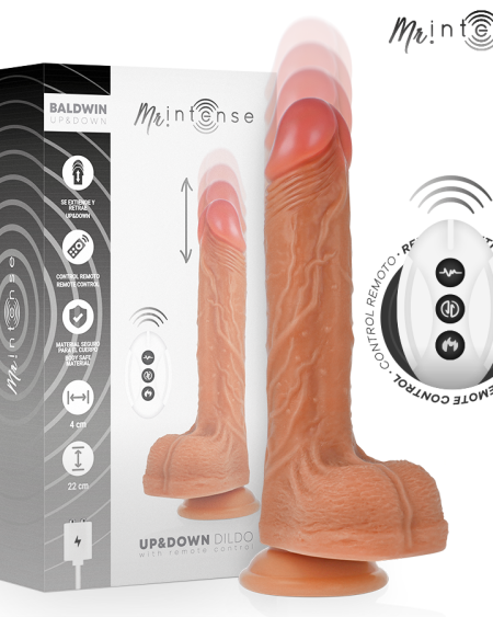 Vibrador realista Baldwin da MR. INTENSE HIGH TECH com comando remoto