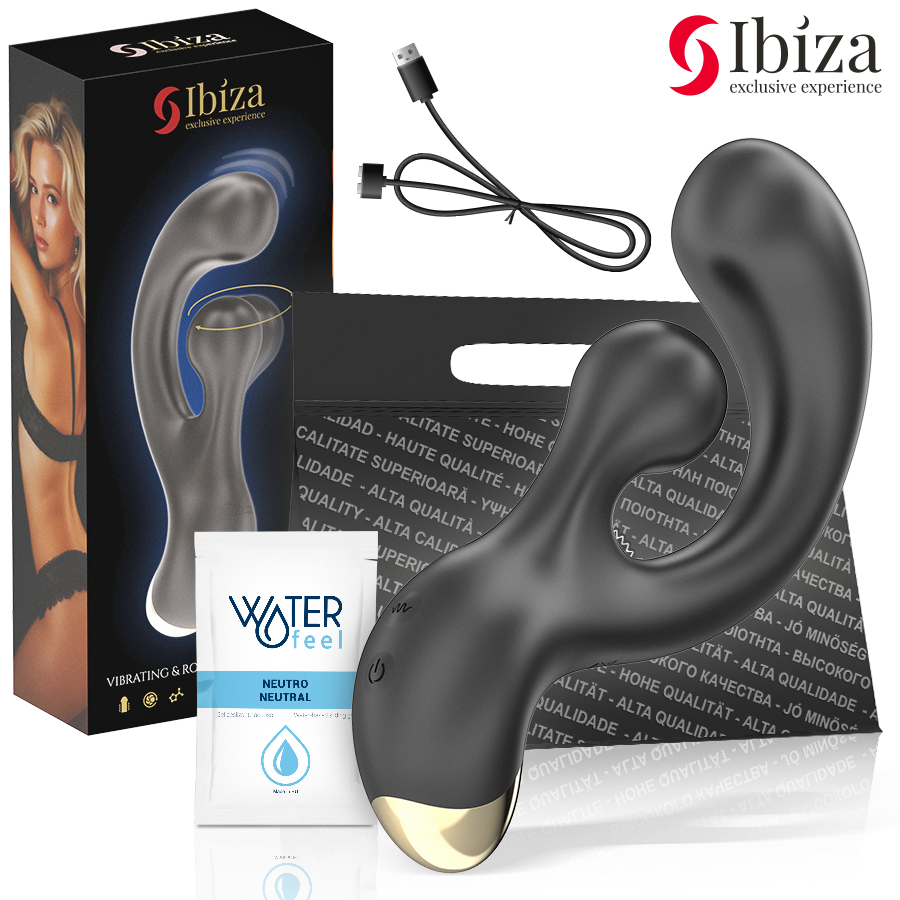 Vibrador IBIZA TECHNOLOGY para o ponto G, com funções de vibração e rotação