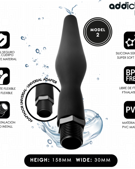 Ducha anal ADDICTED TOYS Modelo 2 com adaptador universal