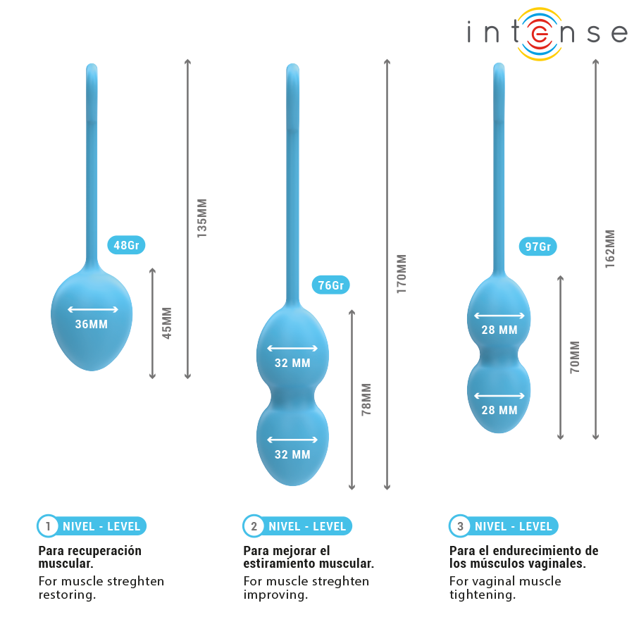 INTENSE - CHARLI KIT BOLAS KEGEL OCEAN