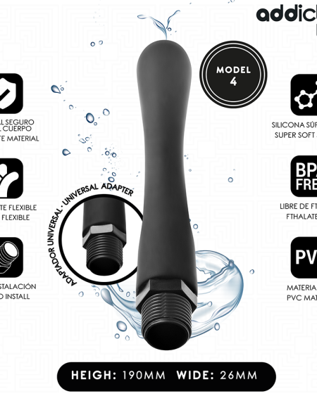 Ducha anal ADDICTED TOYS Modelo 4 com adaptador universal