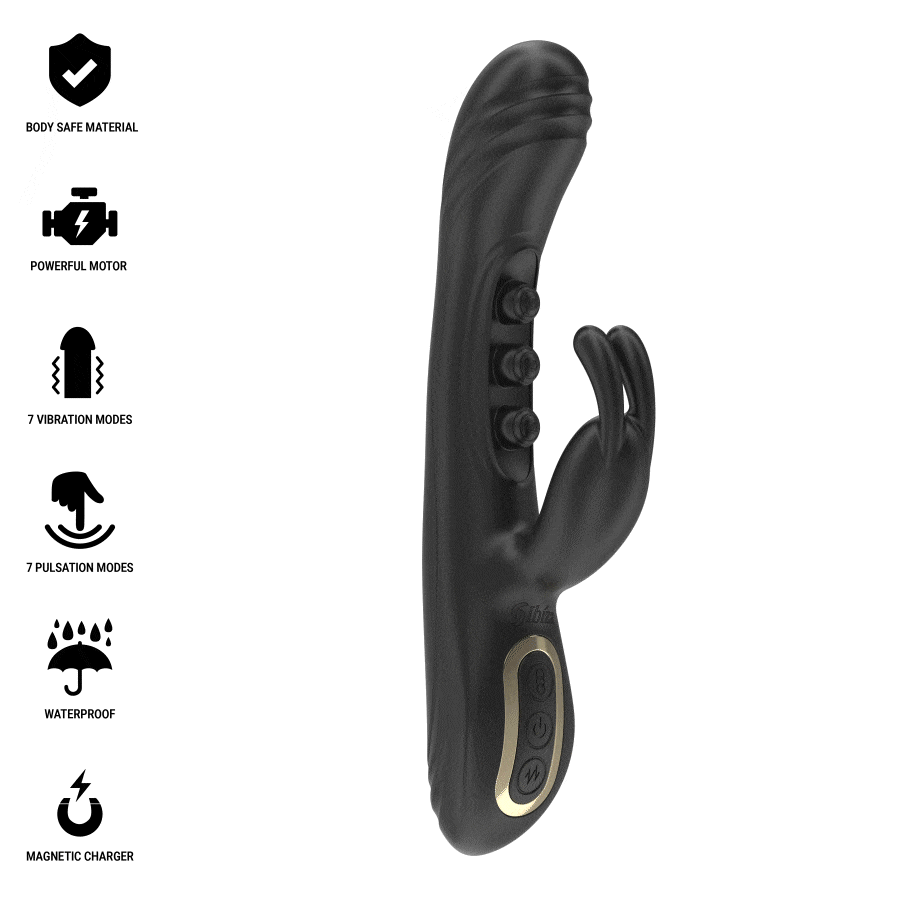 IBIZA - VIBRADOR RABBIT PERLAS CON PULSACIÓN