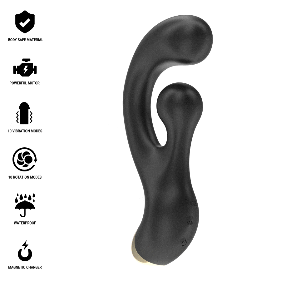IBIZA -VIBRADOR PUNTO G Y ESTIMULADOR ROTATORIO