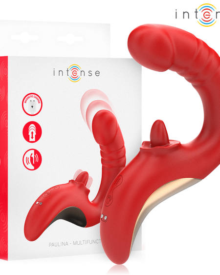 Vibrador em U Paulina vermelho da INTENSE HIGH TECH