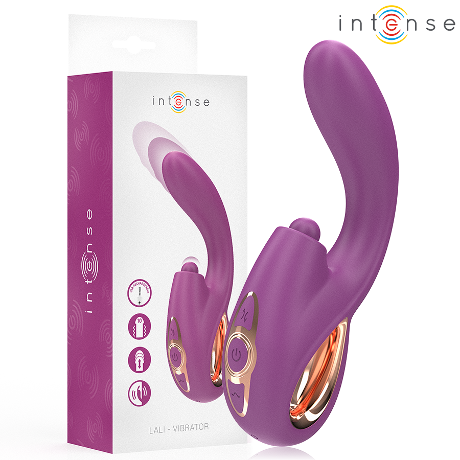Vibrador de ponto G LALI roxo da INTENSE HIGH TECH