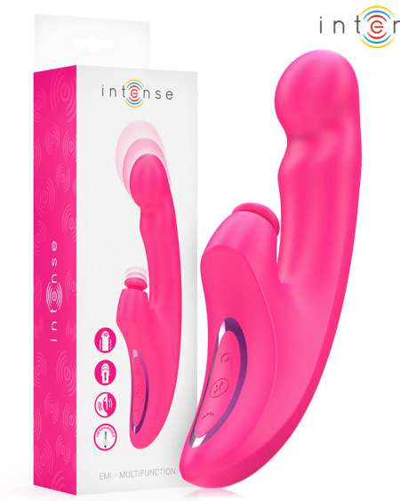 Vibrador multifunções EMI da INTENSE, cor-de-rosa, com design 3 em 1