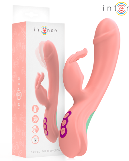 Vibrador coelho rosa INTENSE Rachel com 5 modos e ponta oscilante