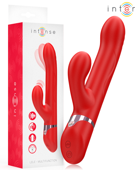 Vibrador multifunções LELE vermelho da INTENSE HIGH TECH