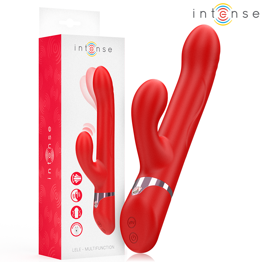 Vibrador multifunções LELE vermelho da INTENSE HIGH TECH