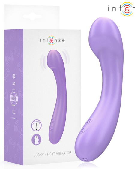 Vibrador aquecível Becky da INTENSE HIGH TECH, roxo, com 19 cm
