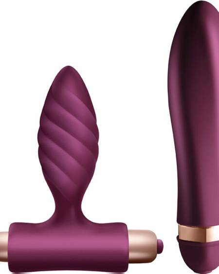 Kit CLIMAXIMUM Desire com vibrador Ardor e plug anal entrançado Oryx
